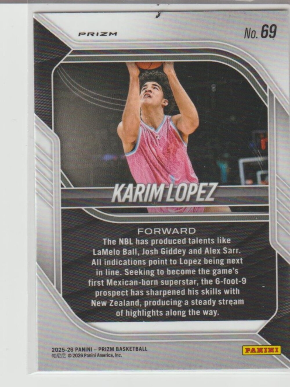 Panini | Other | Karim Lopez 22526 Panini Prizm 69 Green Prizm Nil ...